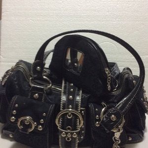 Kathy Van Zeeland totally blinged out black bag